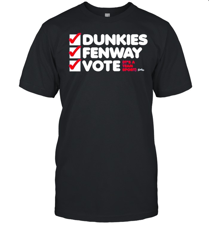 Dunkies fenway vote shirt