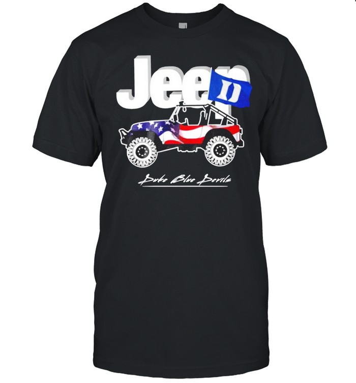 Jeep American flag duke blue devils shirt