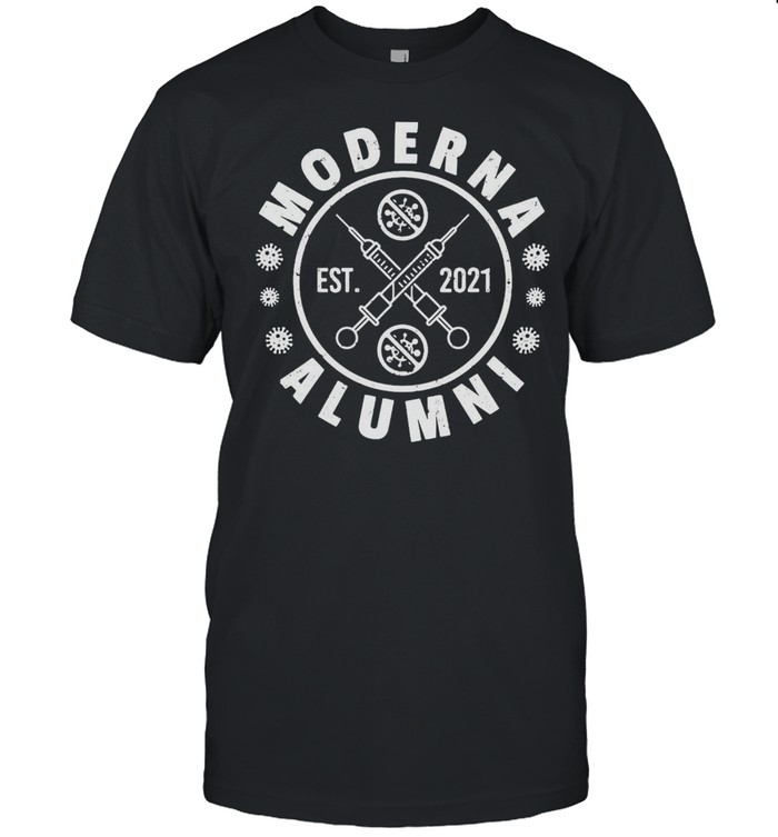 Moderna Alumni Est 2021 Vaccine Team T-shirt