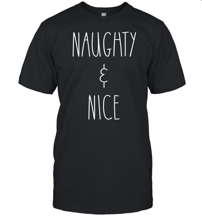 Naughty & Nice Matching Family Christmas Pajamas shirt