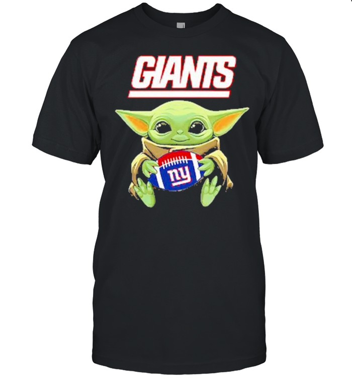 New york american football team face cover baby yoda shirt