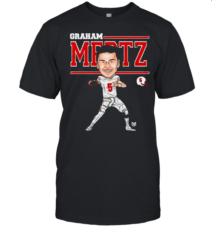 Wisconsin Badgers Graham Mertz #5 cartoon shirt