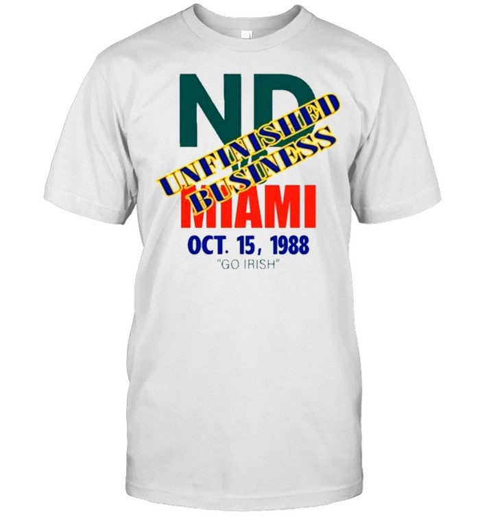 Catholics Vs Convicts Notre Dame Miami 1988 Shirt