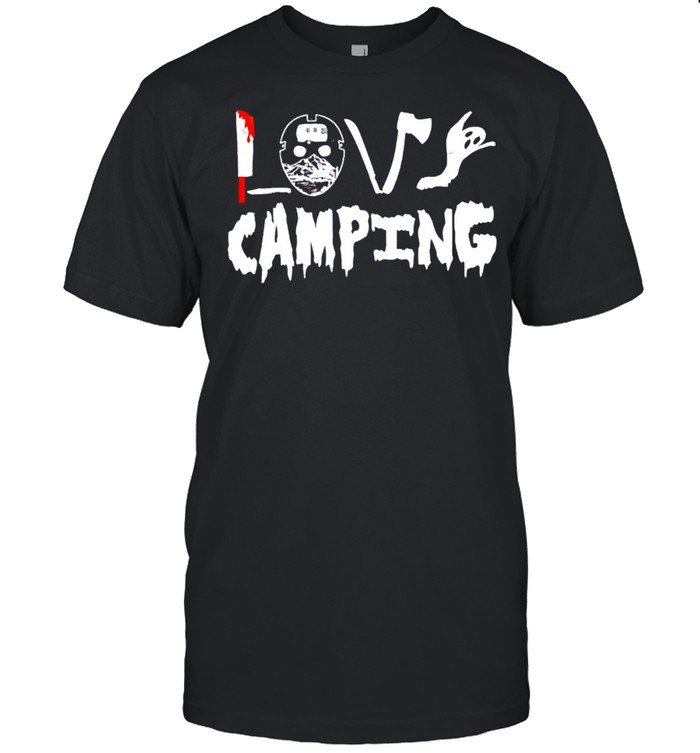 Halloween ghost love camping shirt