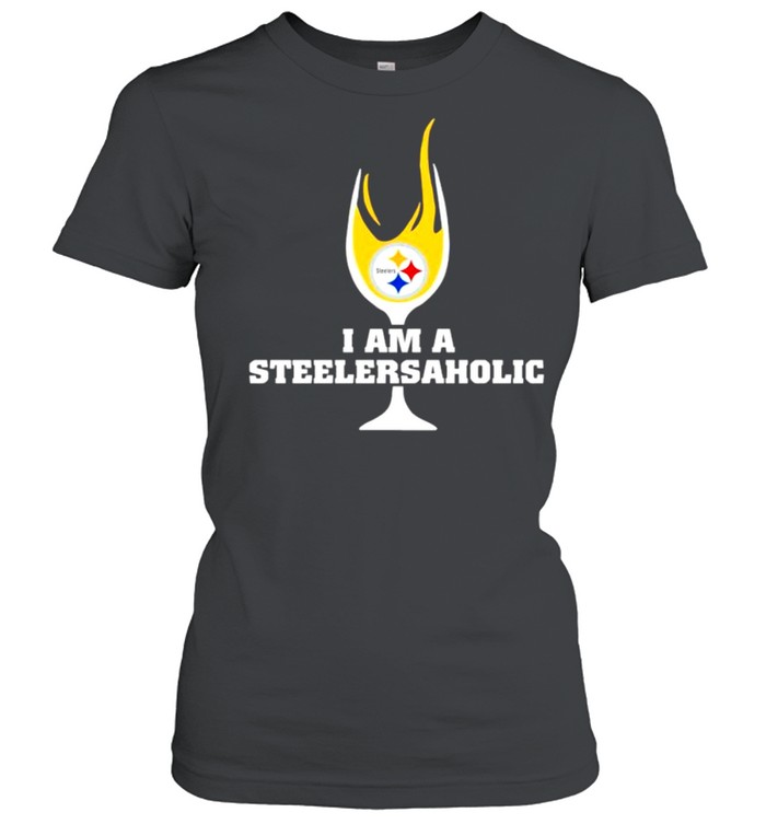I am a Steelers Aholic wine shirt Classic Women's T-shirt