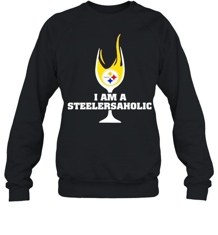 I am a Steelers Aholic wine shirt Unisex Sweatshirt