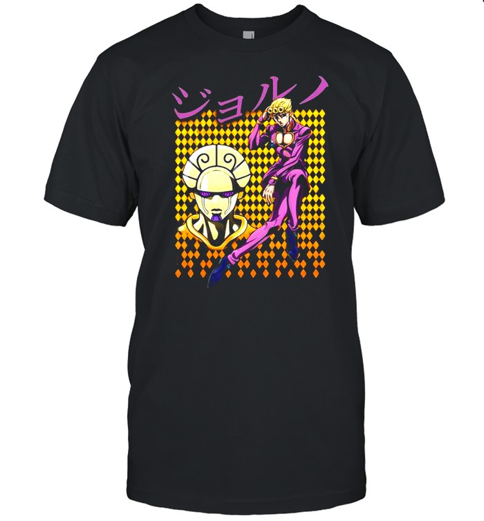 Jojo’s Bizarre Adventure Giorno With Kanji T-shirt