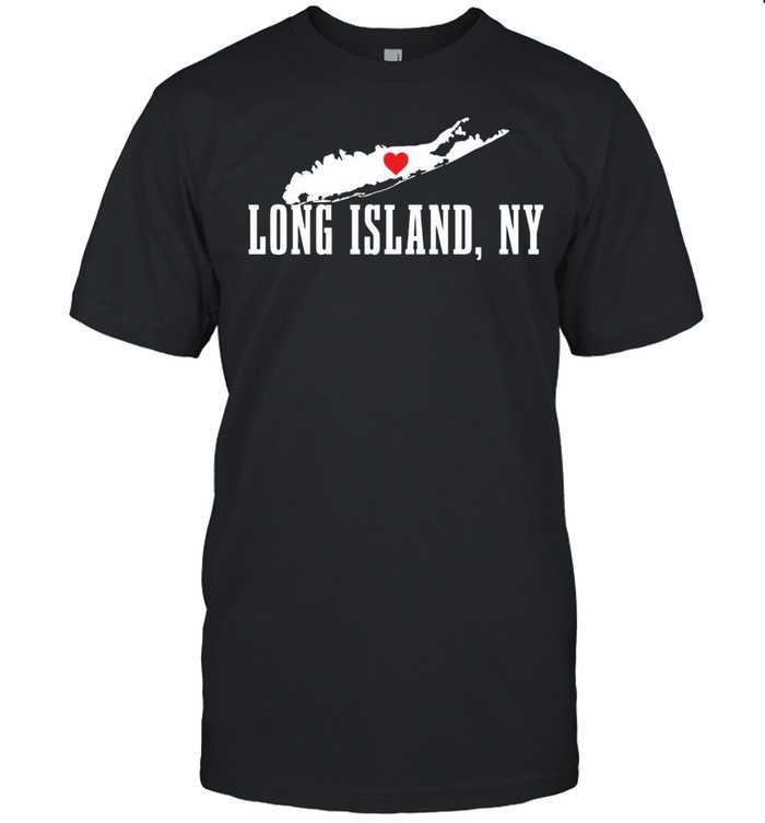 Long Island NY New York Pride Vintage Long Island Map shirt