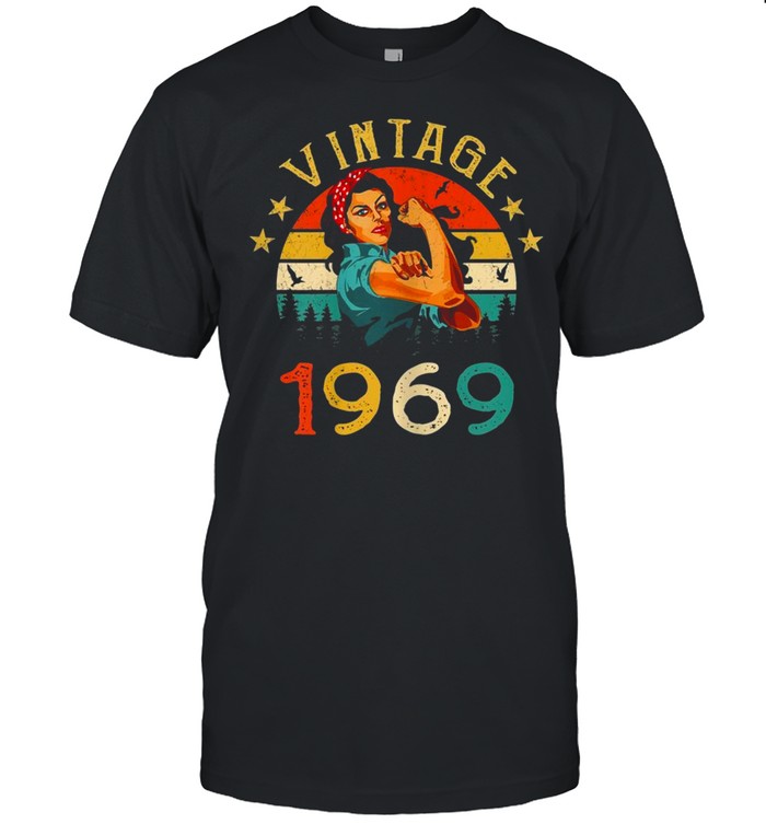 Retro Vintage 1969 Made In 1969 52 Years Old 52th Birthday shirt