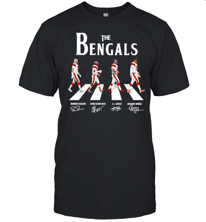 The Bengals Abbey Road signatures shirt