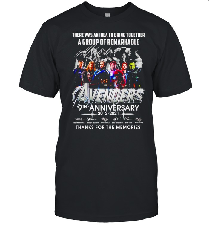 Avengers 9th Anniversary there was an idea to bring together shirt