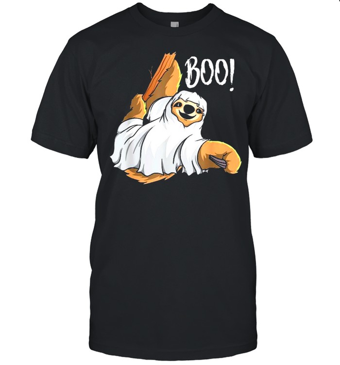 Boo Hanging Sloth Happy Halloween shirt