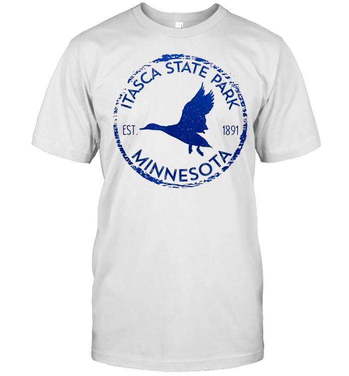 Itasca State Park Minnesota Birder’s Duck in Flight shirt