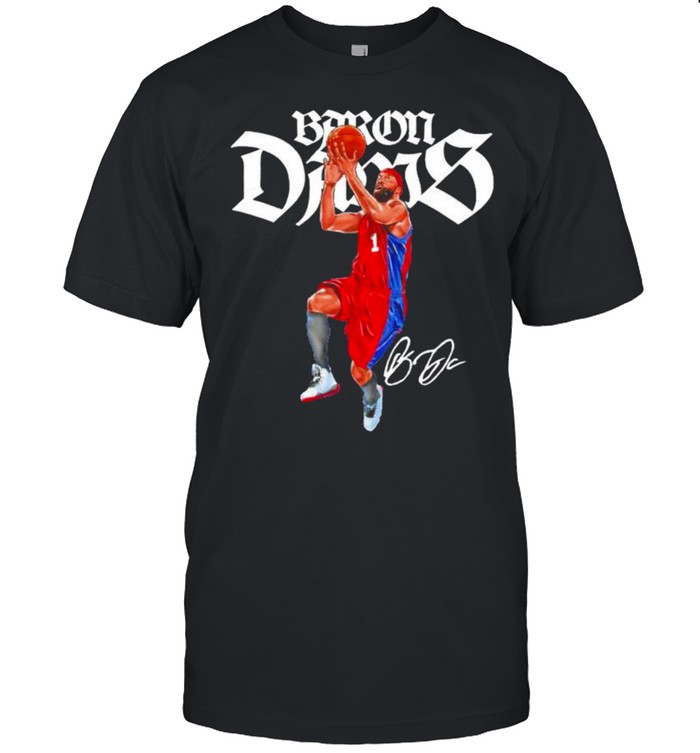 Los Angeles throwbacks Baron Davis signature shirt