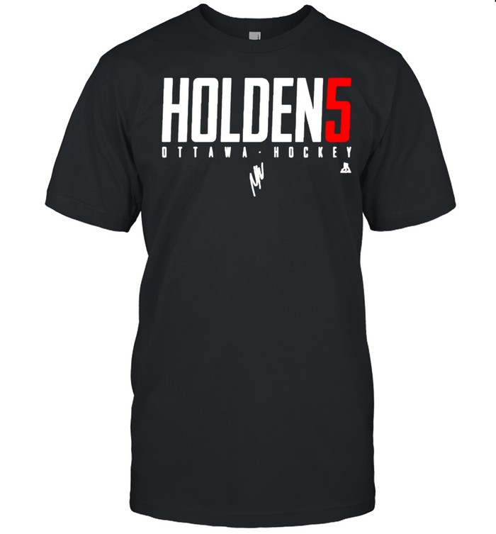 Ottawa Hockey Nick Holden #5 signature shirt