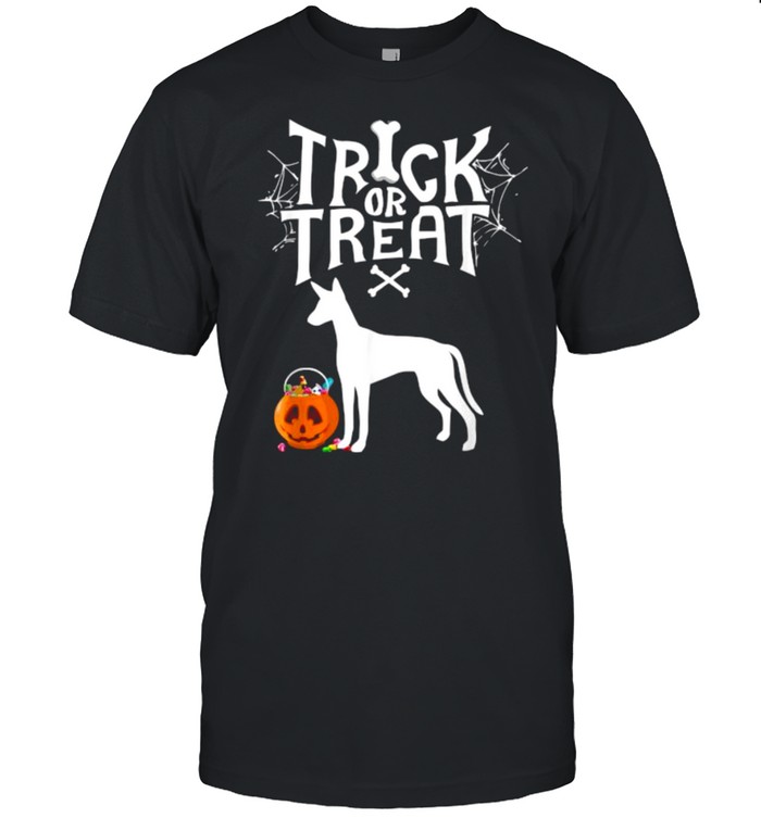 Trick Or Treat Ibizan Hound Halloween Dog Costume T-Shirt