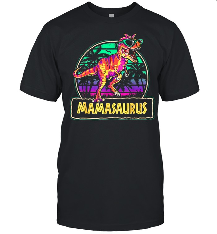 Mamasaurus T Rex Dinosaur Mama Saurus Family Matching shirt