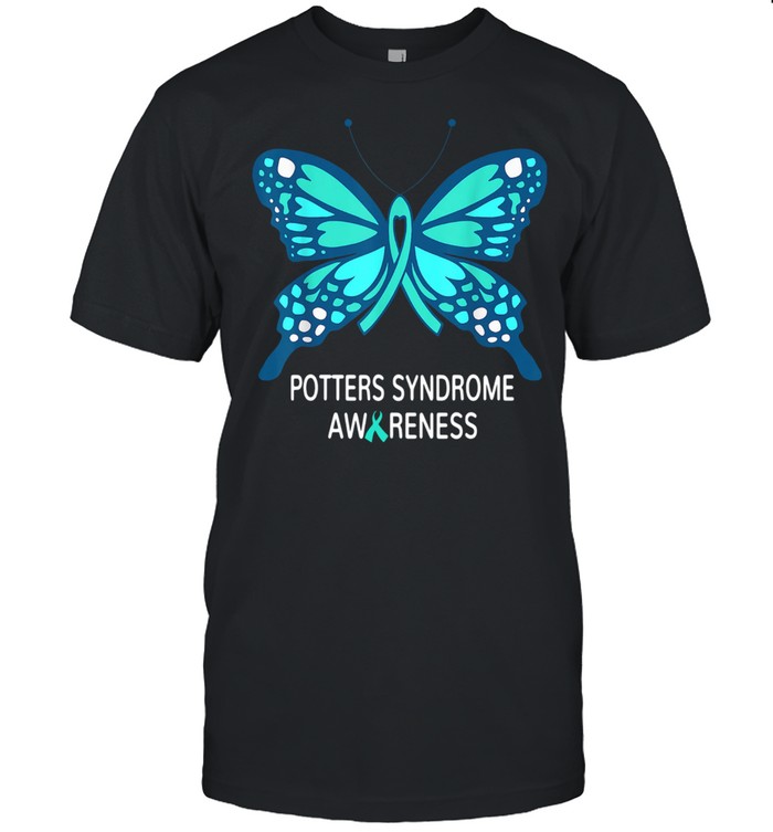 Potters Syndrome Awareness Butterfly Shirt