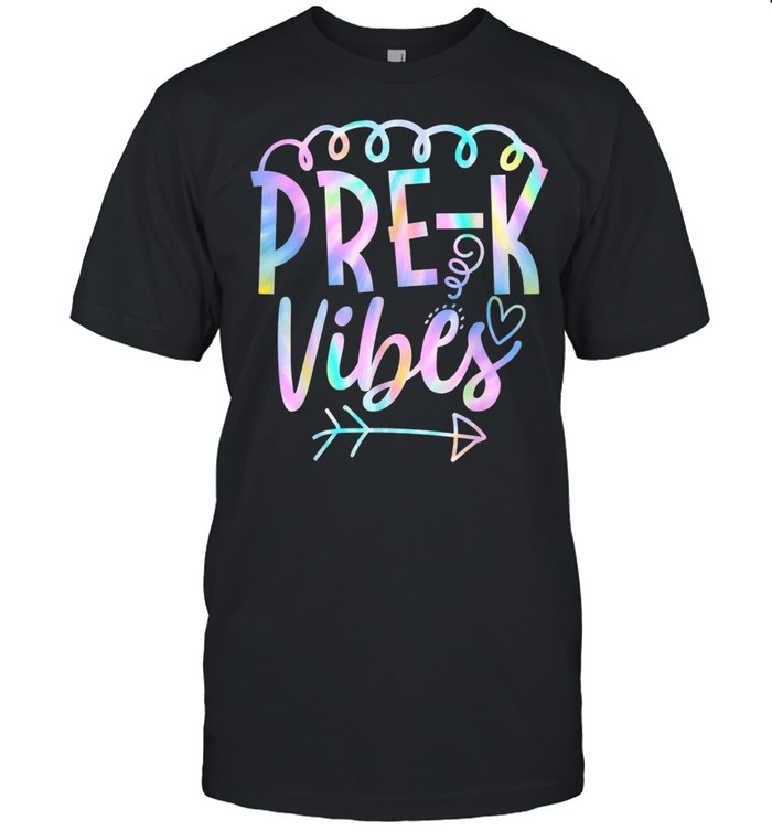 Prek Vibes Back To School Tie Dye Teacher Student shirt