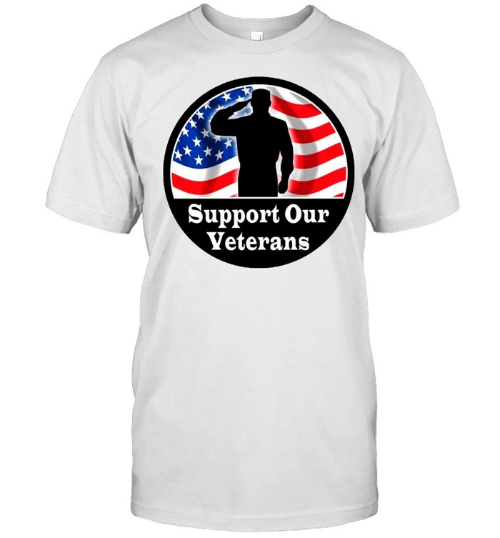 Support Our Veterans American Flag T-shirt