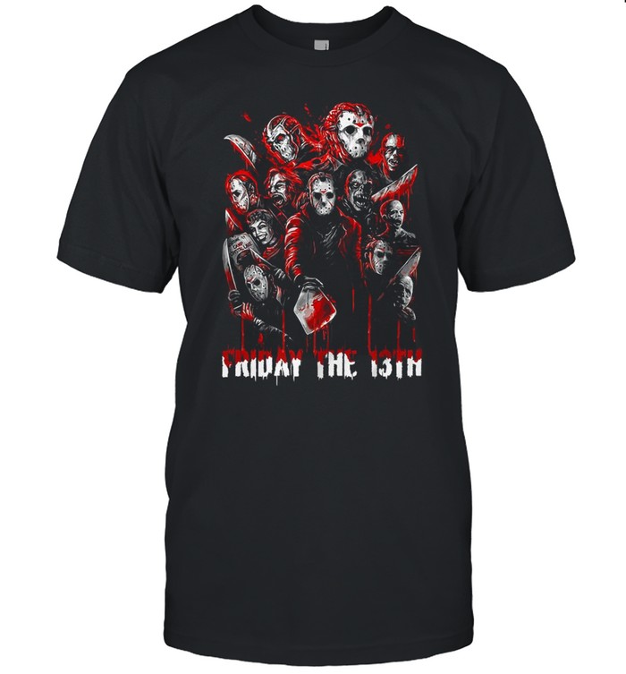 Horror Movies Characters Friday The 13th Halloween Shirt