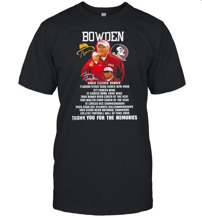 bobby Bowden and his biography shirt