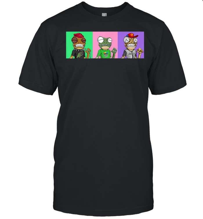 Crazy Lizard Army 2735 NFT Crypto Lizard Trifecta shirt