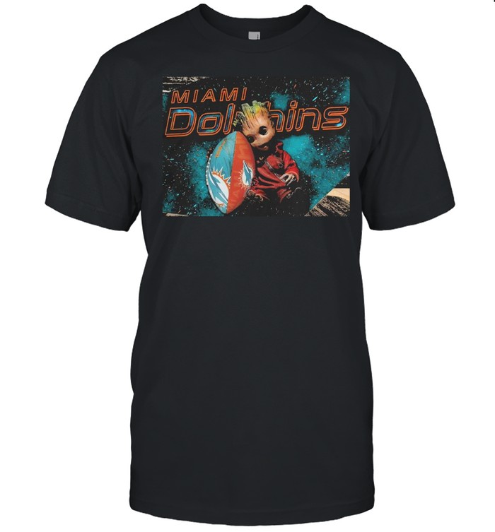 groot hug miami dolphins shirt