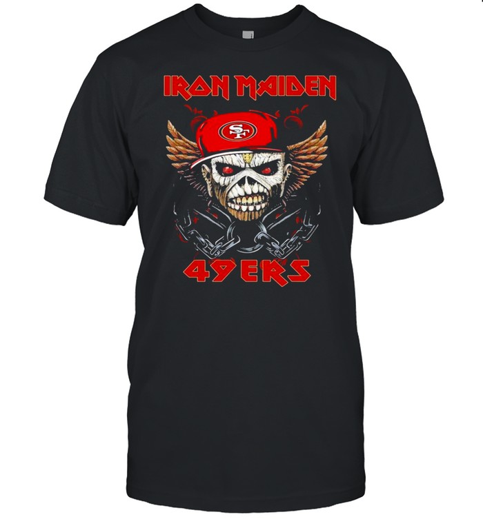 Iron Maiden Skull San Francisco 49ers Shirt