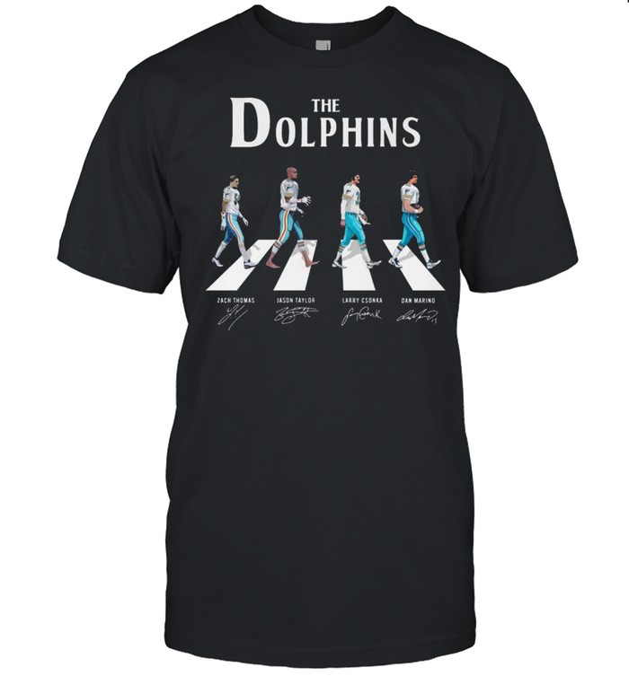 the miamI dolphins zach thomas jason taylor larry csonka dan marino road shirt