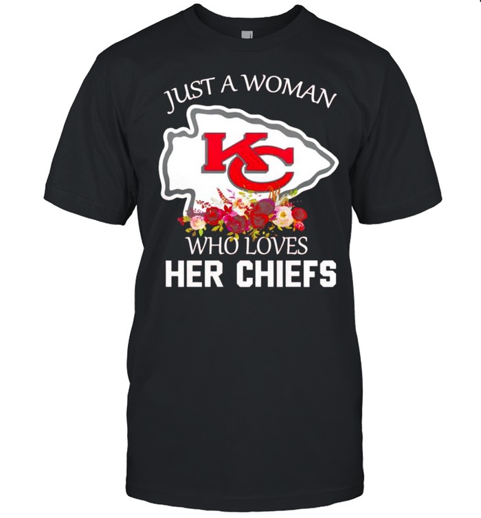 Just a woman who loves her Chiefs shirt