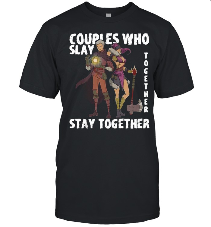 Roleplaying Rpg Couple Gift Valentine’s Day Wizard Barbarian T-shirt