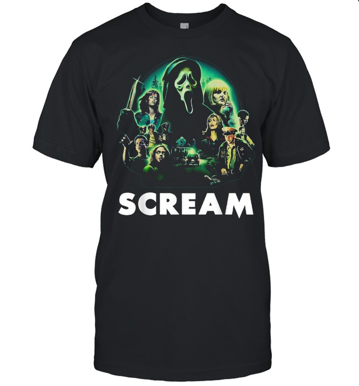 Scream Ghostface Creepy Halloween 80s Horror Movie Classic Shirt