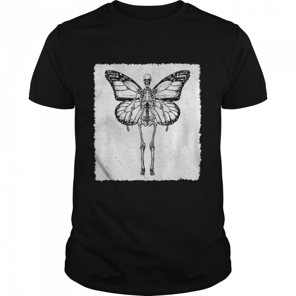 Butterfly Skeleton Fairy Grunge Fairycore Aesthetic Gothic Cottagecore T-shirt