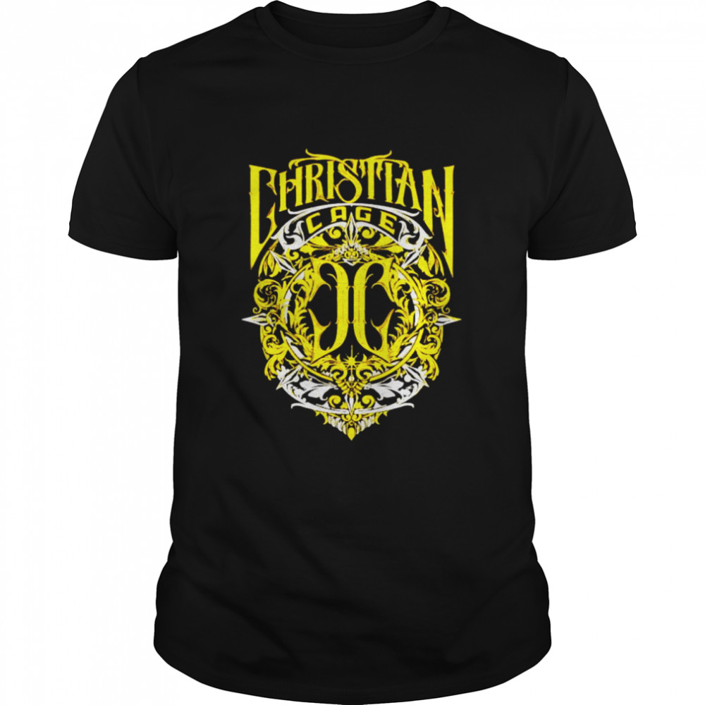 Christian Cage virtue gold shirt