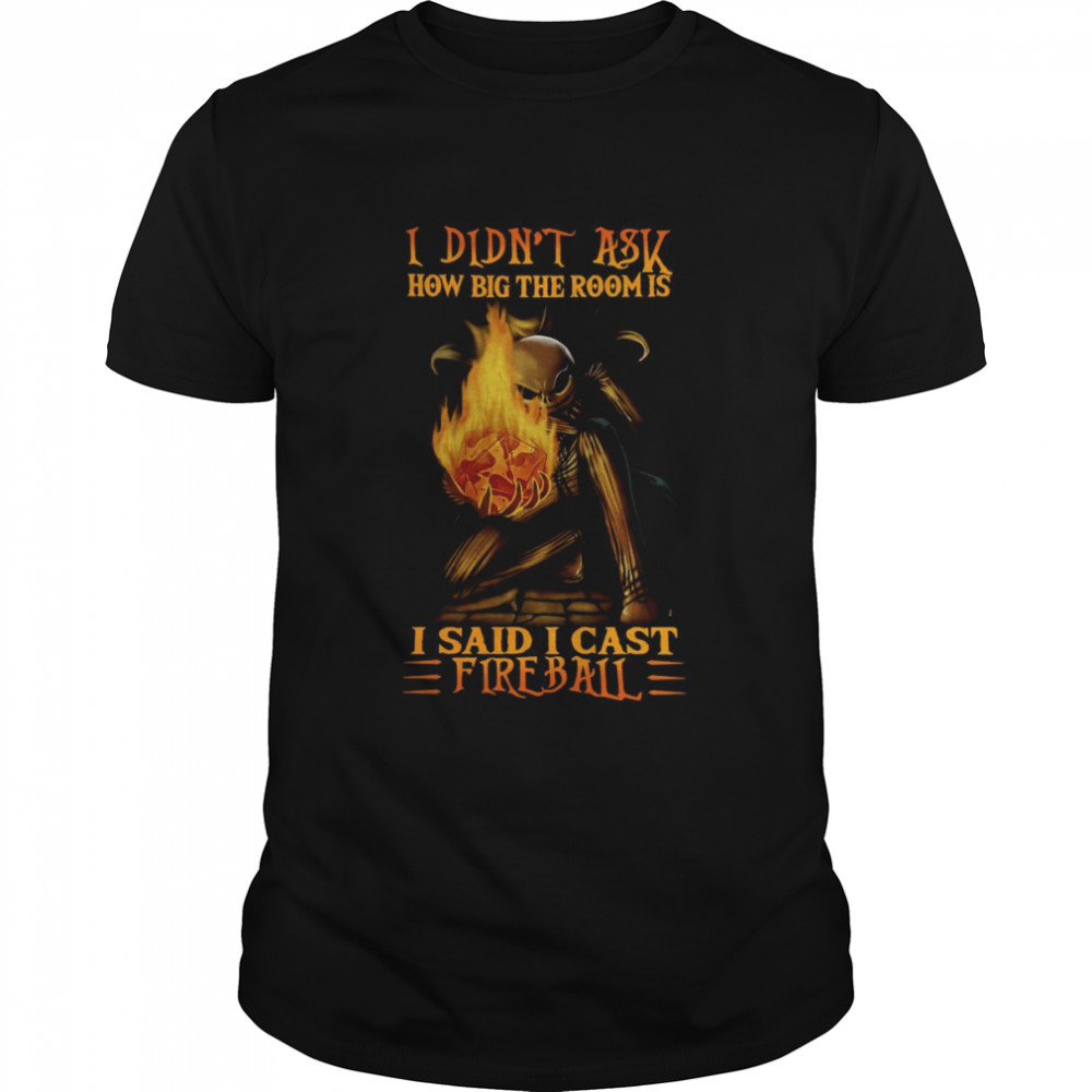 I Didn’t Ask How Big The Room Is I Said I Cast Fireball T-shirt