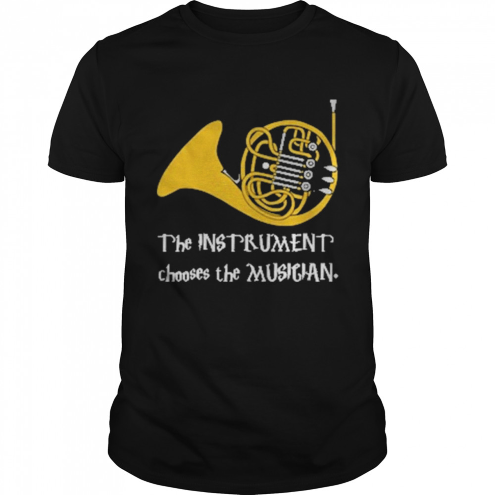 The instrument chooses musician shirt