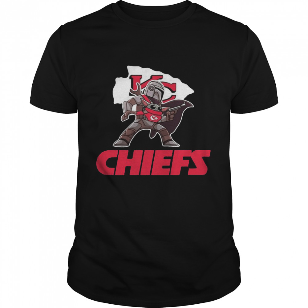 The Mandalorian And Baby Yoda Kansas City Chiefs Shirt