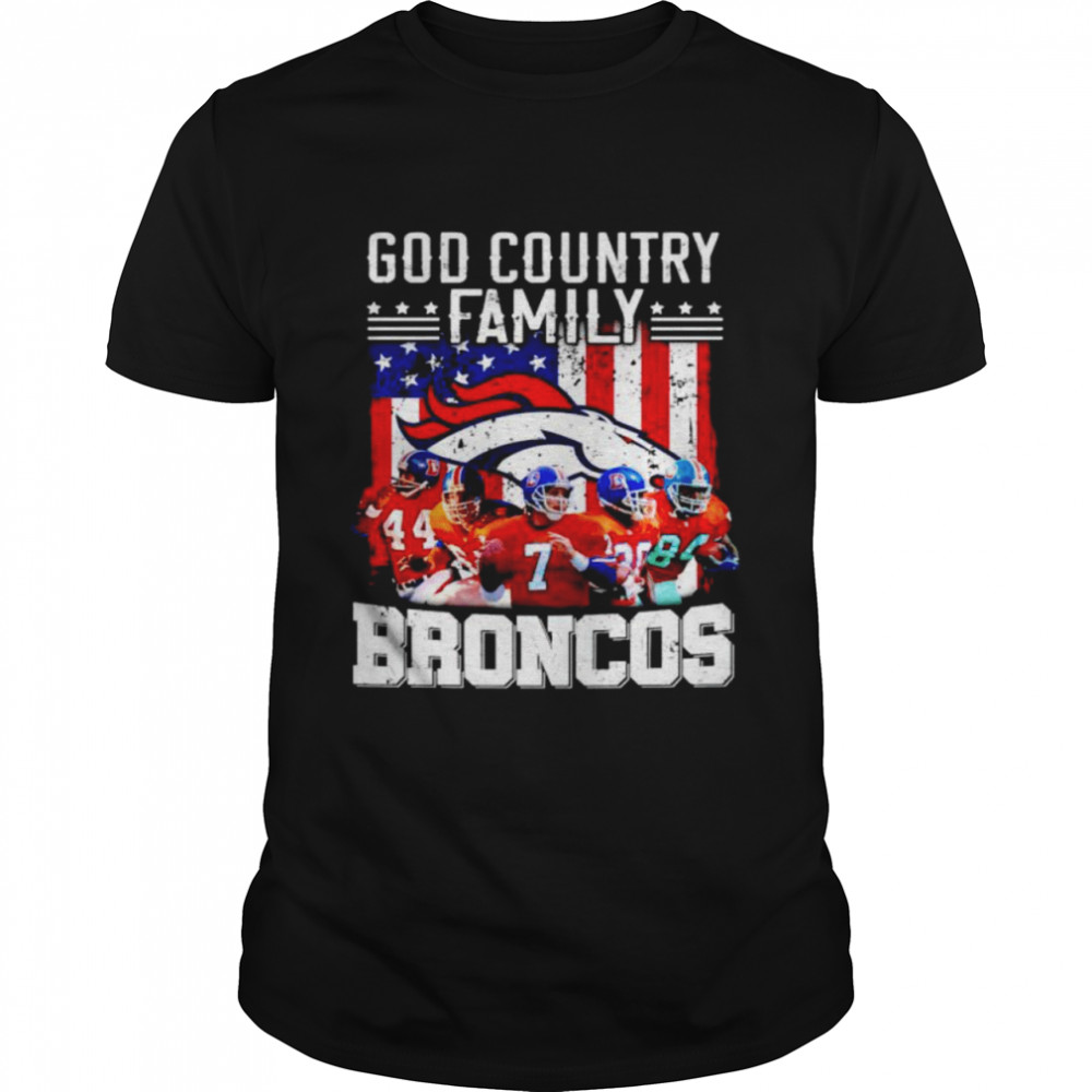 God country family Broncos shirt