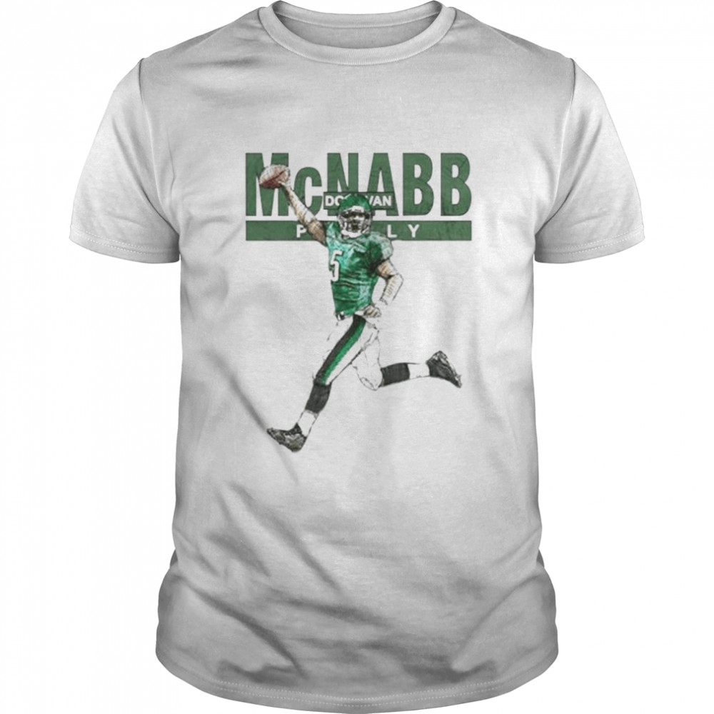 Philadelphia Donovan Mcnabb #5 hold the ball shirt