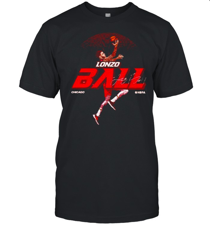 Chicago Bulls Lonzo Ball skyline signature shirt
