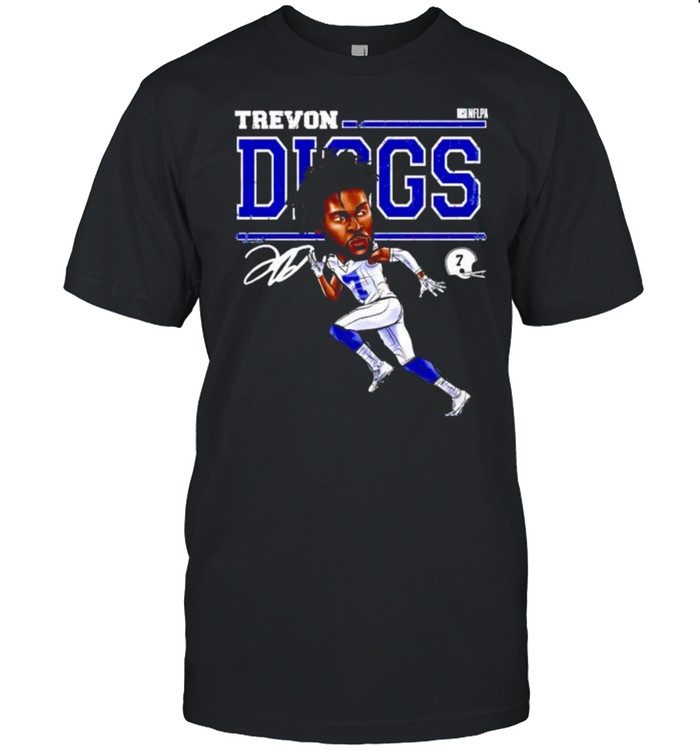 Dallas Cowboys Trevon Diggs cartoon signature shirt