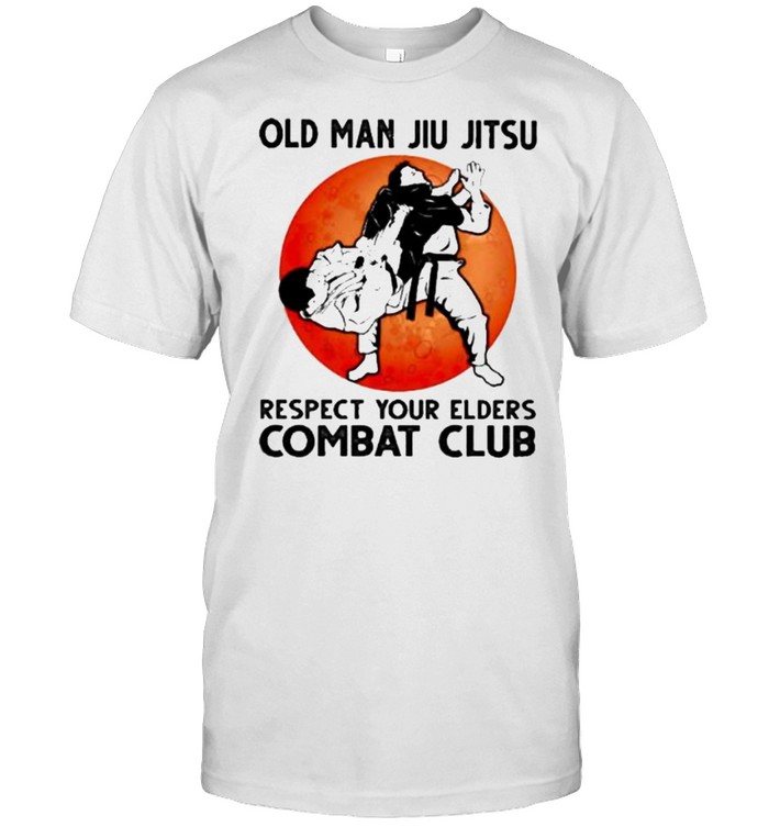 Old Man Jiu Jitsu Respect Your Elders Puck Club Blood Moon Shirt