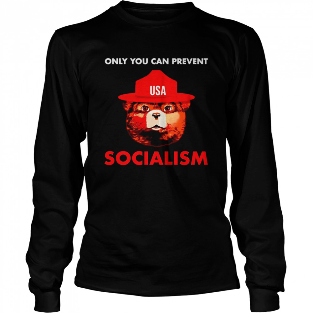 Bear USA Only You Can Prevent Socialism  Long Sleeved T-shirt