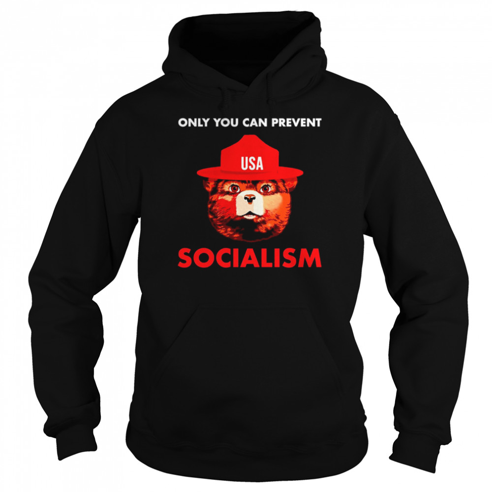 Bear USA Only You Can Prevent Socialism  Unisex Hoodie