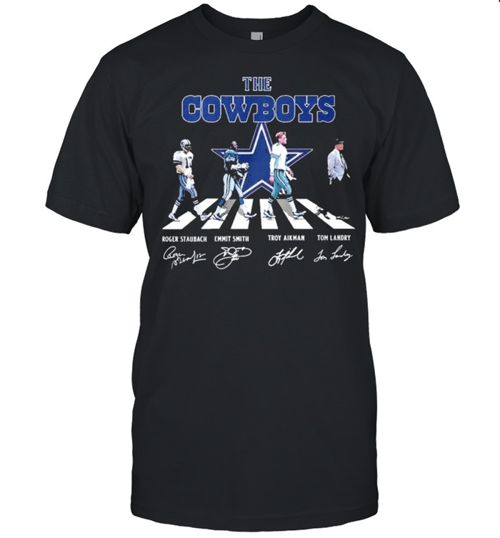 Dallas Cowboys Abbey Road signatures shirt