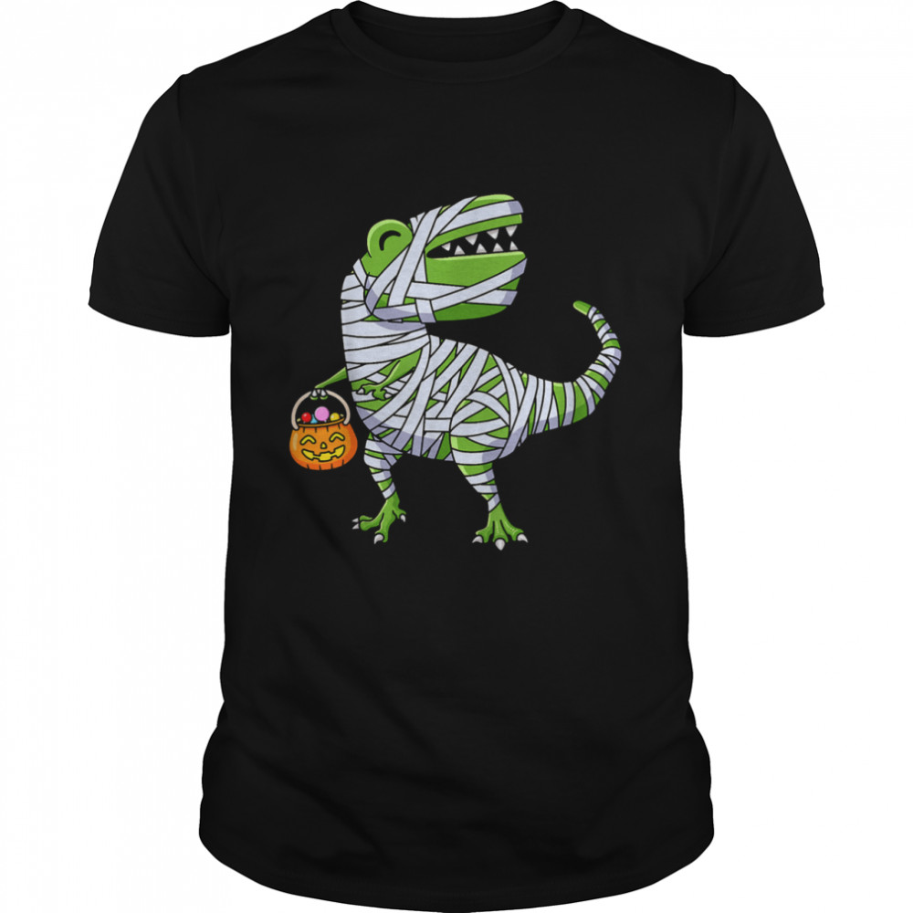 Halloween Dinosaur Mummy Pumpkin shirt