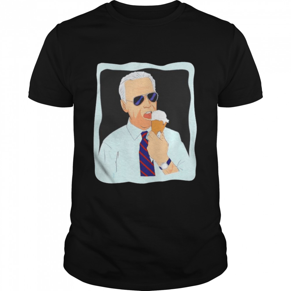 Joe Biden eating ice cream shirt Classic Men's T-shirt