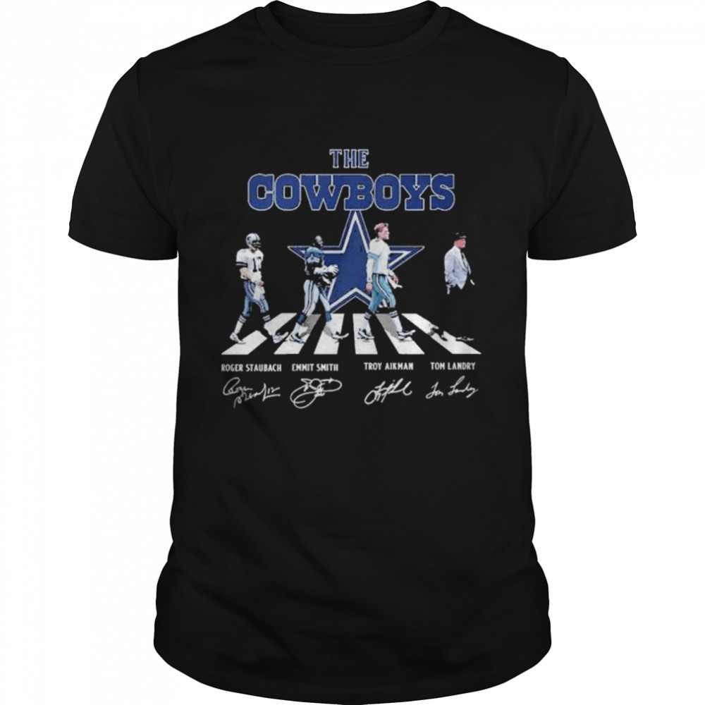 Dallas Cowboys Abbey Road signatures shirt