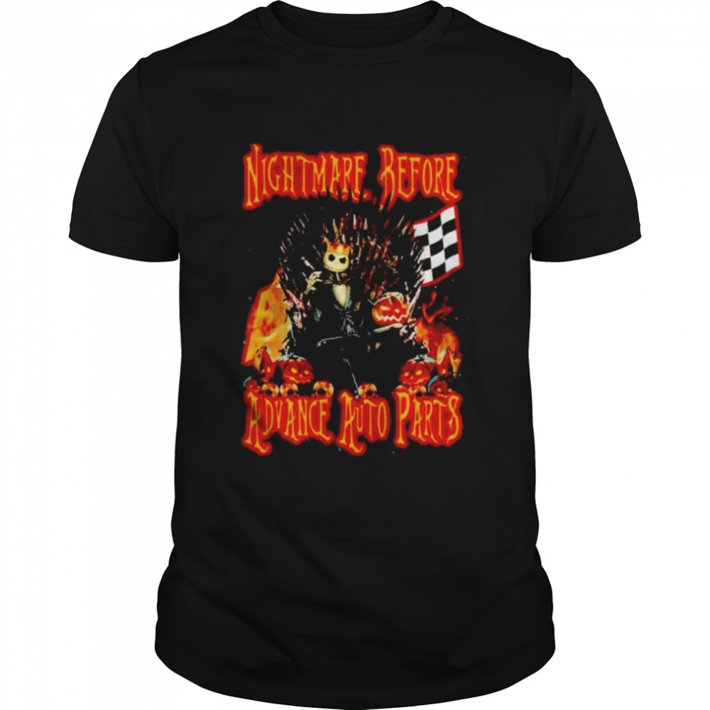 Jack Skellington nightmare before advance auto parts shirt